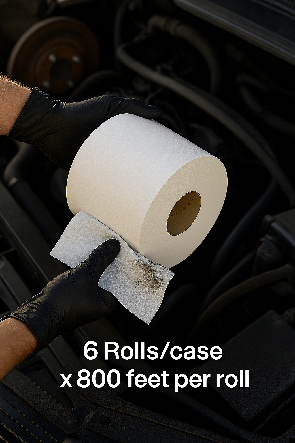 Hand Roll Towel 1.75 Core (FSC) – 39 GSM, 6 rolls/case, 800ft per roll