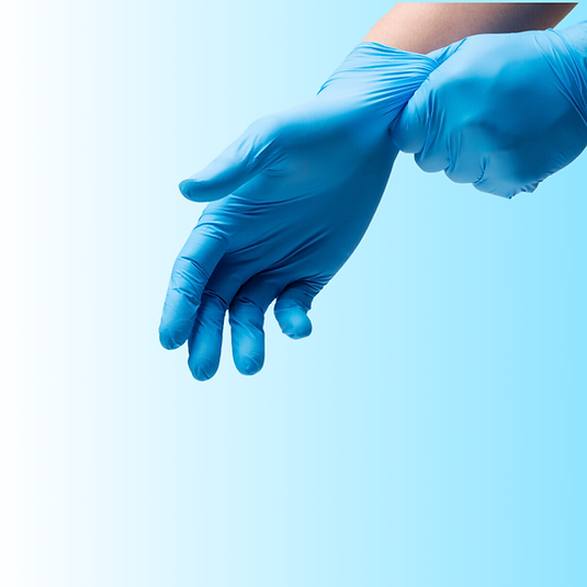 Nitrile Blue Gloves, 4.5 mil – Examination Rated, 100/box, 10 boxes/case