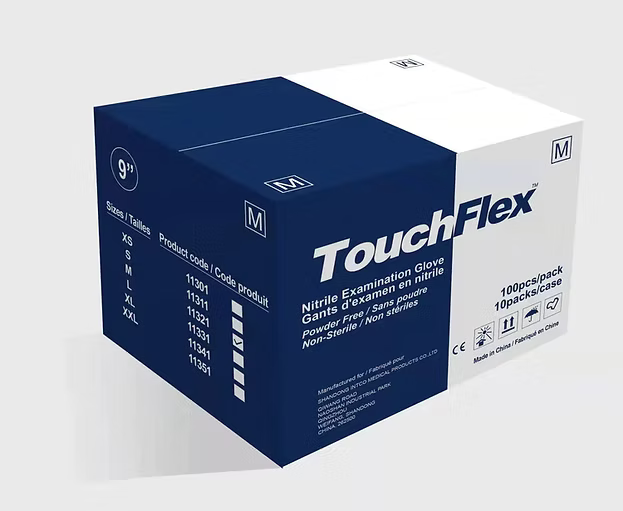 Nitrile Blue Gloves, 4.5 mil – Examination Rated, 100/box, 10 boxes/case