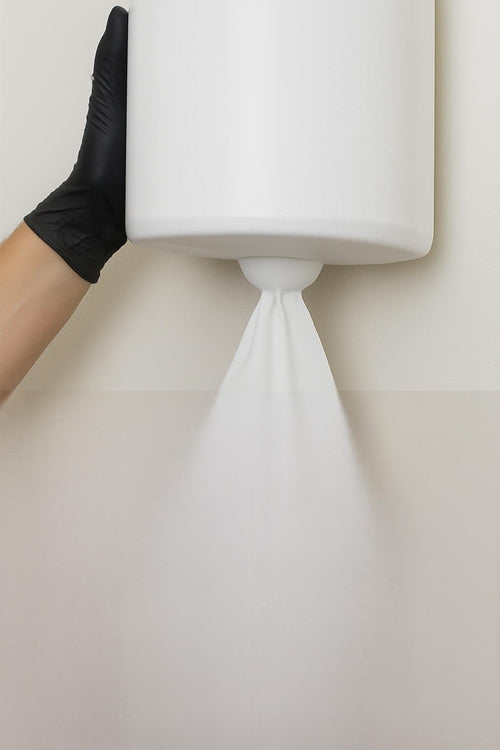 Center Pull Towel  (Perforated - pre cut) 2.25 Core – 39 GSM, 6 rolls per case, 750ft pulls per roll